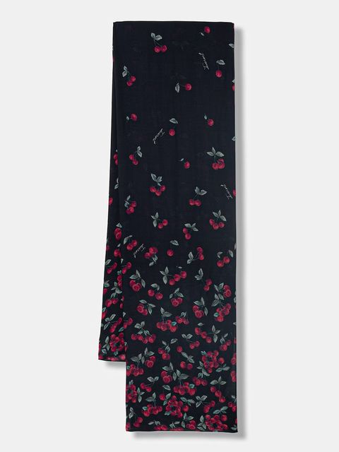 Twinset szal damski z dodatkiem wełny - zdjęcie produktu nr 2