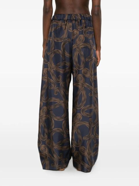 LOEWE x Paula's Ibiza anagram-print trousers - Blue