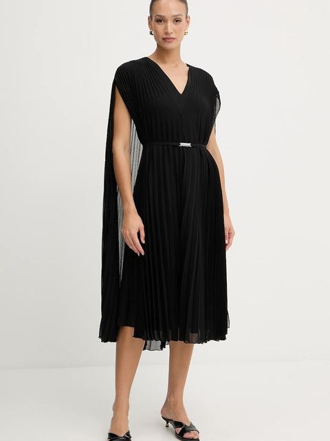 BOSS sukienka kolor czarny mini rozkloszowana 50548050 - zdjęcie produktu nr 1