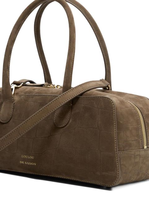 LouLou de Saison Mawi crocodile-effect rectangular-shape shoulder bag - Brown