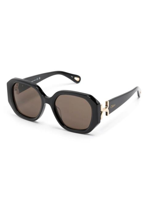 Chloé Eyewear Marcie oversize-frame sunglasses - Black - zdjęcie produktu nr 2