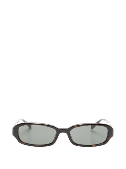 Saint Laurent Eyewear rectangle frame sunglasses - Brown - zdjęcie produktu nr 1