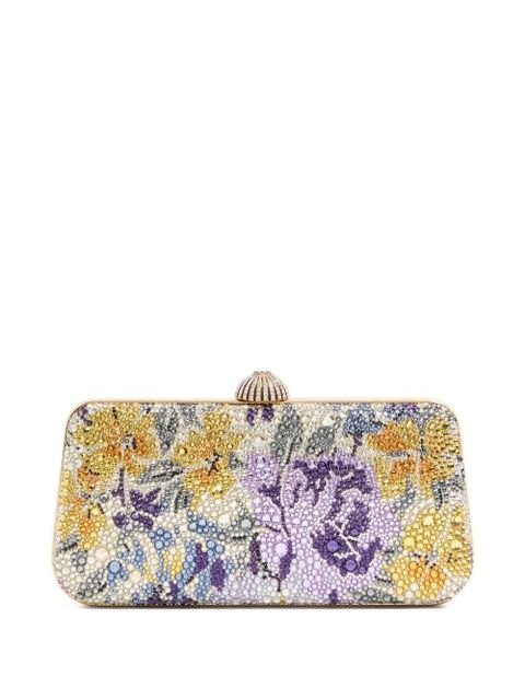 Valentino Garavani flower rhinestone clutch bag - Yellow - zdjęcie produktu nr 2