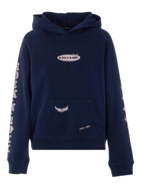 Zadig&Voltaire logo-lettering hoodie - Blue - zdjęcie produktu nr 1