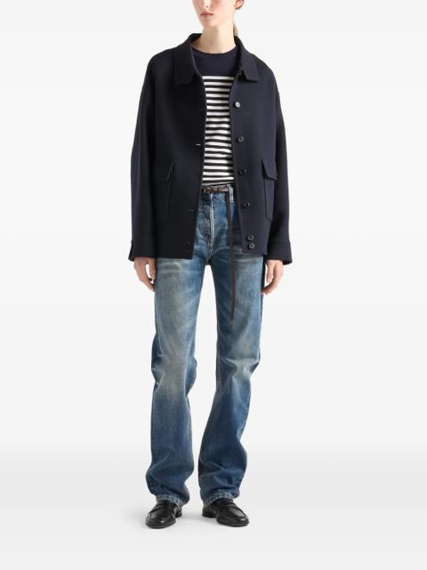 Prada striped ribbed sweater - Blue