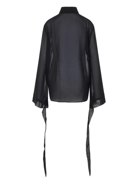 The Frankie Shop tie-sleeve top - Black - zdjęcie produktu nr 2