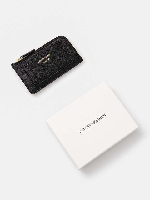 Emporio Armani portfel damski kolor czarny EW000367 AF11953