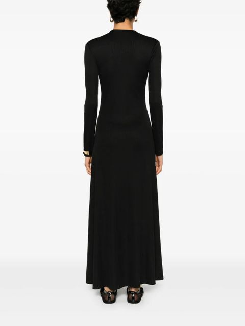 Christopher Esber open twist anglaise dress - Black