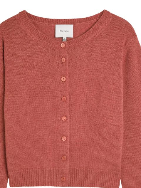 Reformation button-up cardigan - Red - zdjęcie produktu nr 2