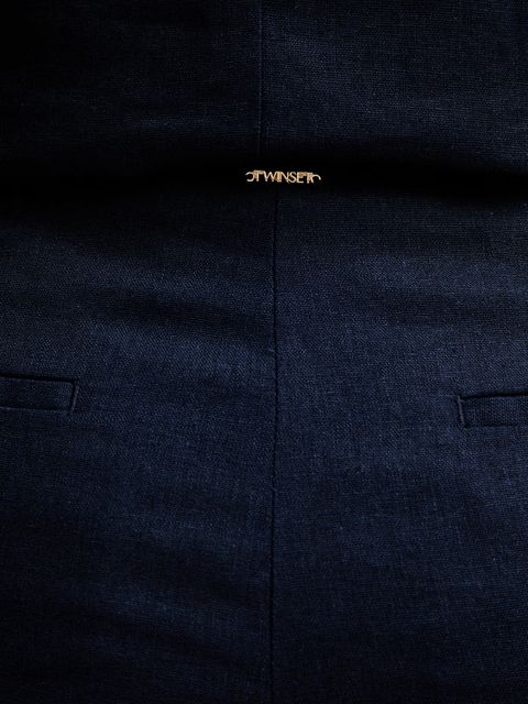 Twinset szorty z dodatkiem lnu