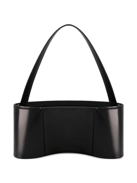 Coperni Ergonomic buckle-detail leather shoulder bag - Black