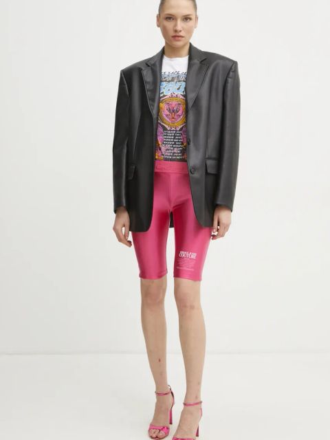 Versace Jeans Couture t-shirt bawełniany damski kolor biały 78HAHC03 CJ01C