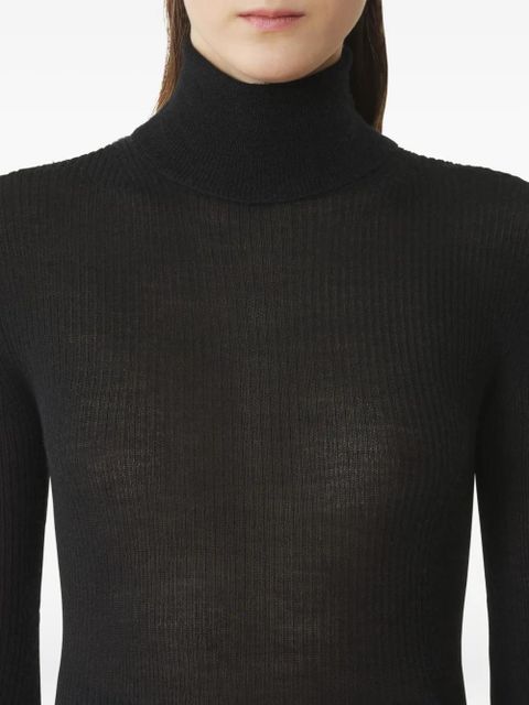 Lanvin ribbed turtleneck sweater - Black