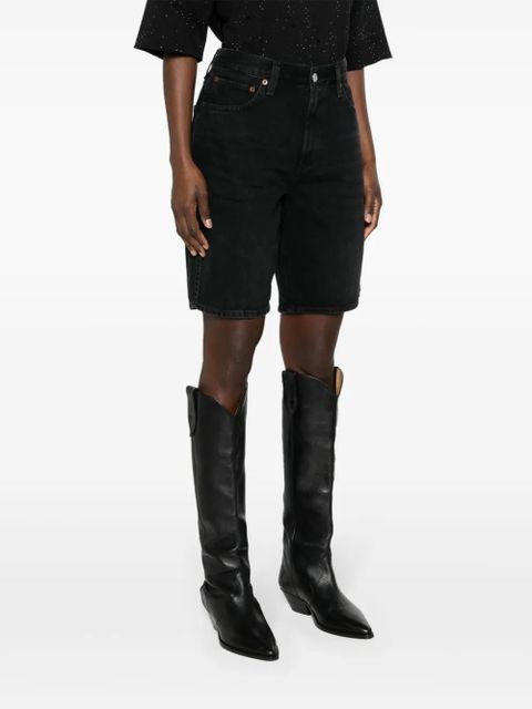 AGOLDE Vida high-rise denim shorts - Black - zdjęcie produktu nr 2