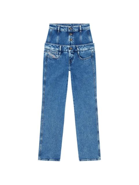 Diesel D-Fynora double-layer jeans - Blue - zdjęcie produktu nr 1