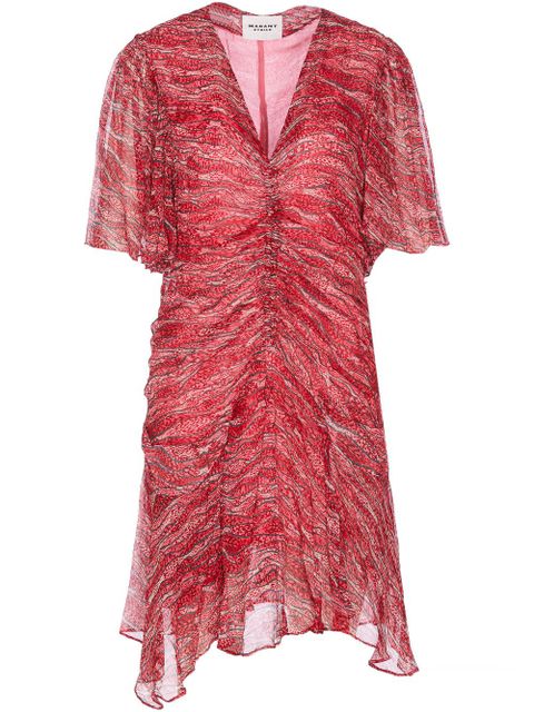 MARANT ÉTOILE Vivienne chiffon mini dress - Red - zdjęcie produktu nr 1