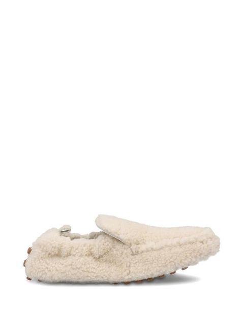 Tod's shearling pebble-detail loafers - Neutrals - zdjęcie produktu nr 1