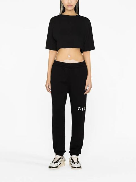 Givenchy logo-print cotton track pants - Black - zdjęcie produktu nr 2