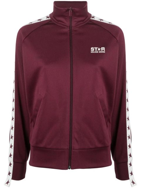 Golden Goose Denise logo-stripe zip-up jacket - Red - zdjęcie produktu nr 1