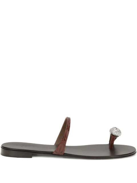 Giuseppe Zanotti Pia Morpheus round-toe sandals - Brown - zdjęcie produktu nr 1