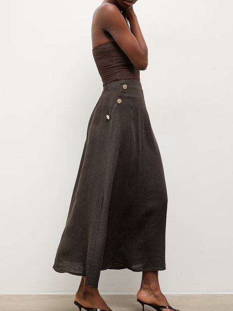 Answear.LAB spódnica lniana - zdjęcie produktu nr 2