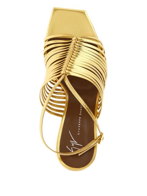 Giuseppe Zanotti Savoia metallic sandals - Gold