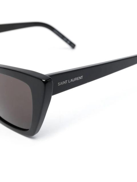 Saint Laurent Eyewear logo-print sunglasses - Black