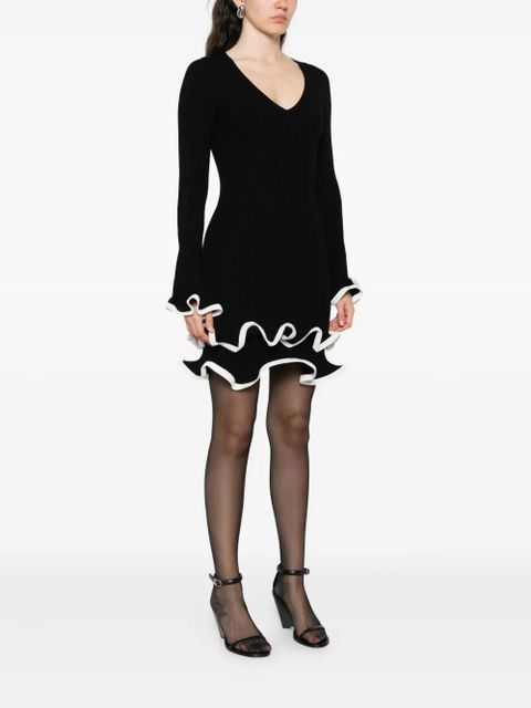 Simkhai Avalon ruffled mini dress - Black