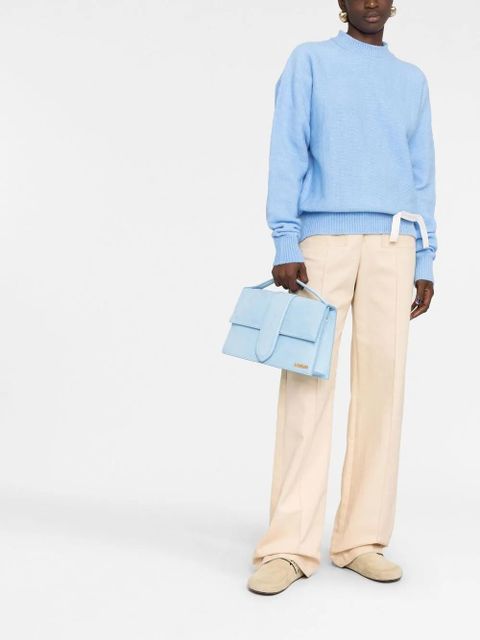 Jacquemus Le Bambinou leather tote bag - Blue - zdjęcie produktu nr 2