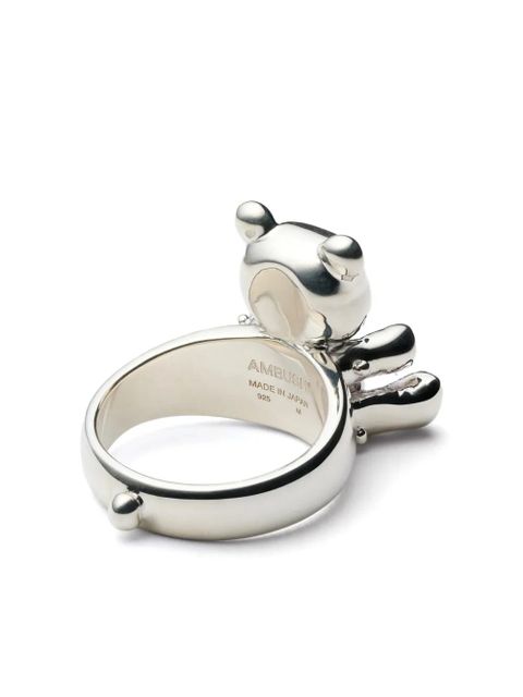 AMBUSH teddy bear ring - Silver