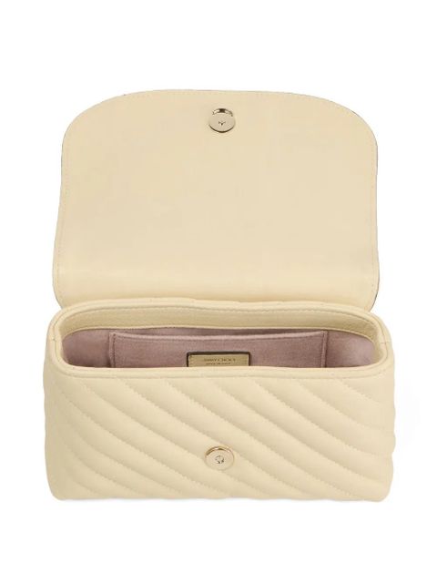 Jimmy Choo Curve S quilted crossbody bag - Neutrals