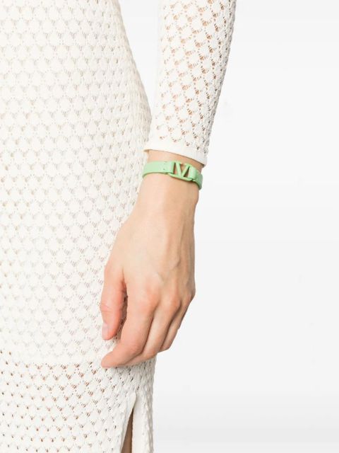 Valentino Garavani VLogo leather bracelet - Green
