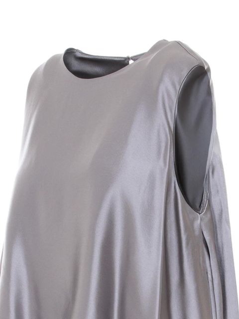 Eleh asymmetric round-neck top - Grey