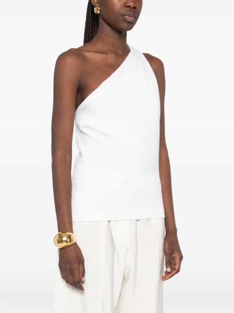 Róhe one-shoulder top - White