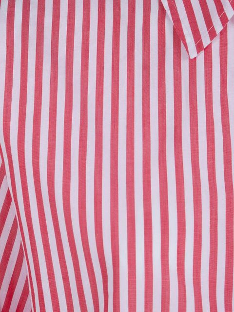 MC2 Saint Barth Meredith vertical-stripe logo-embroidered shirt