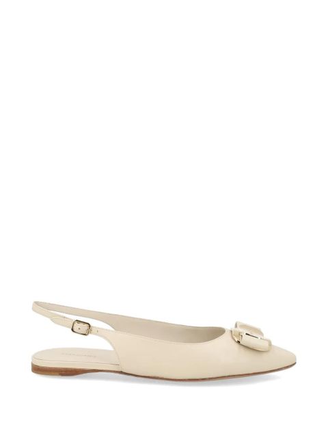 Ferragamo Vara-bow slingback ballet flats - Neutrals - zdjęcie produktu nr 1