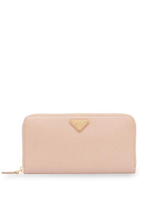 Prada Saffiano leather logo plaque wallet - Pink - zdjęcie produktu nr 1