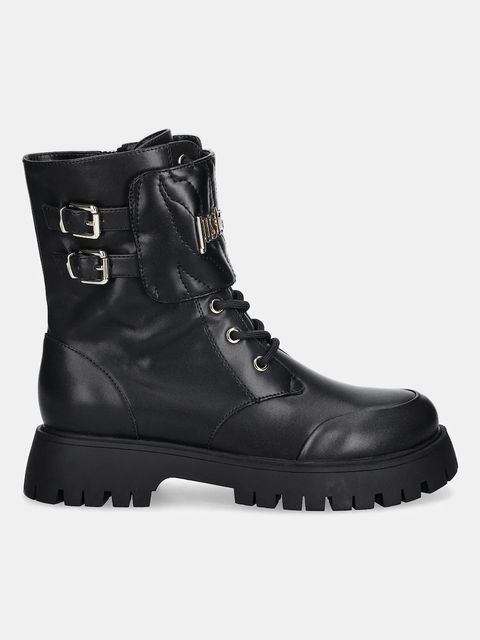 Just Cavalli workery damskie kolor czarny na płaskim obcasie 79RA3S97ZSD64899 - zdjęcie produktu nr 2