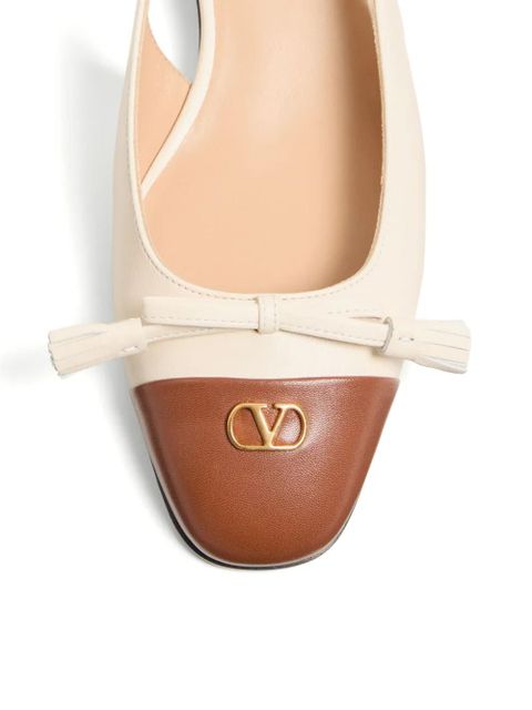 Valentino Garavani 25mm Valet du Roi slingback ballet flats - Neutrals - zdjęcie produktu nr 2