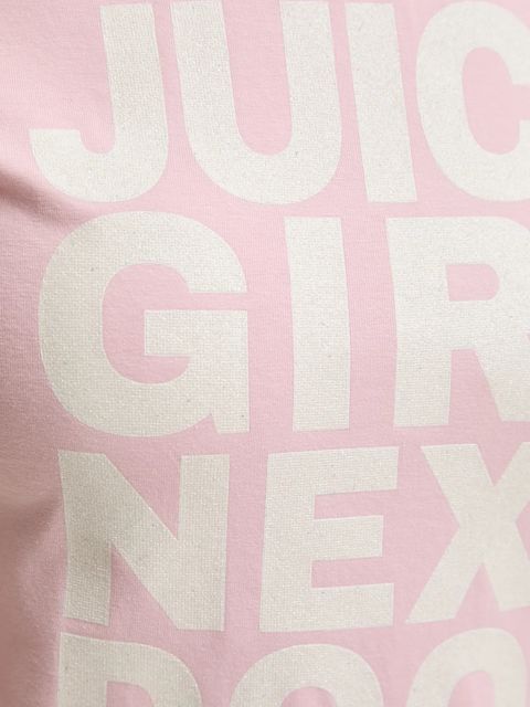 Juicy Couture t-shirt JUICY GIRL NEXT DOOR HILTON T-SHIRT damski kolor różowy JCNCT225457