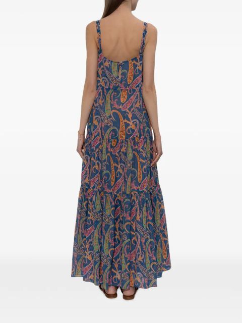 ETRO paisley-pattern maxi dress - Blue