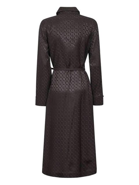 FENDI FF-logo jacquard belted dress - Brown - zdjęcie produktu nr 2