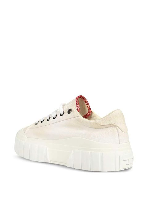 Diesel round-toe platform sneakers - White