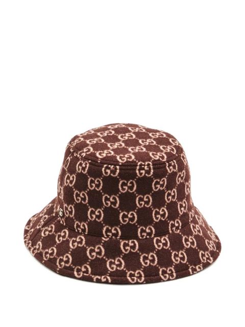 Gucci Giselle GG monogram bucket hat - Brown - zdjęcie produktu nr 2