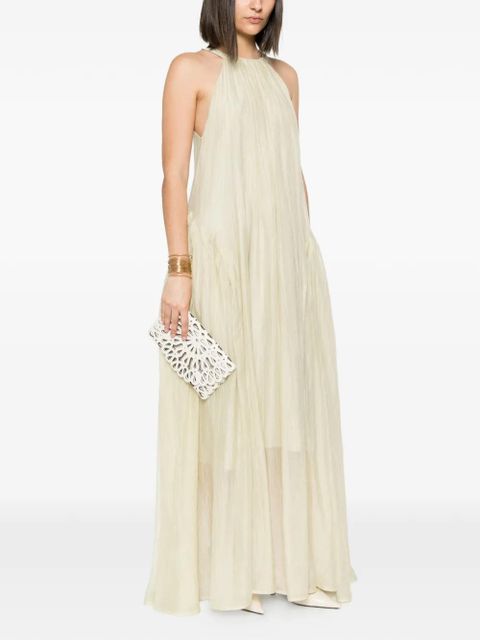 Eleh crinkled maxi dress - Neutrals - zdjęcie produktu nr 2