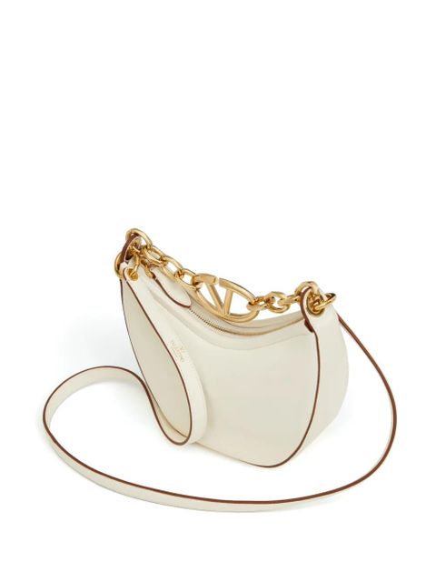 Valentino Garavani mini VLogo Moon Hobo bag - Neutrals