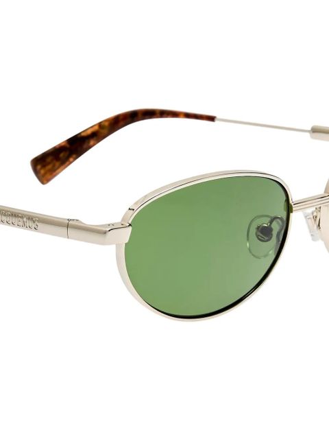Jacquemus oval-frame sunglasses - Silver