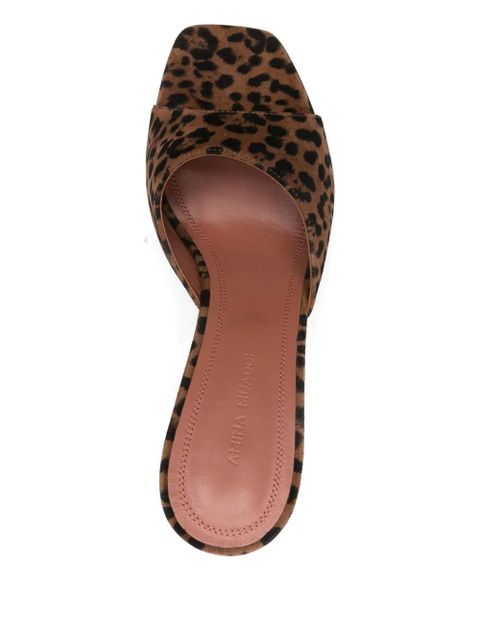 Amina Muaddi 95mm Lupita sandals - Brown