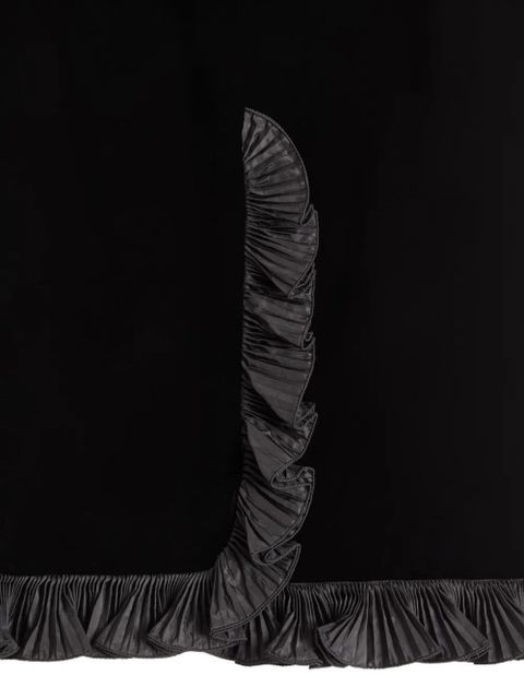 Valentino Garavani sablé velvet skirt - Black