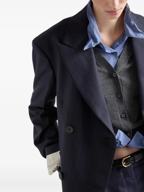 Prada pinstriped blazer - Blue
